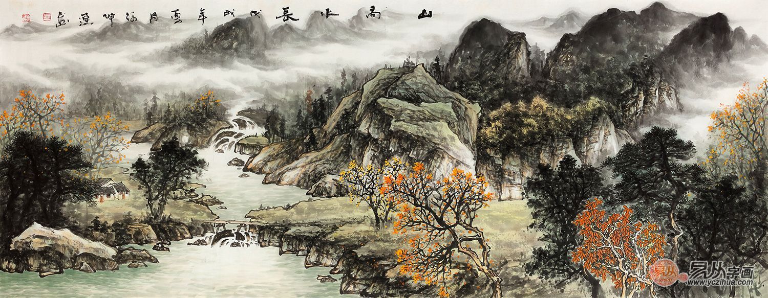 画家徐坤连,是当今画坛为数不多,能将中国传统文化精神融入到山水画