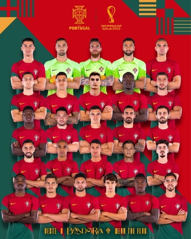 葡萄牙世界杯名单：C罗领衔佩佩入选 <em>B</em>费<em>B</em><em>席</em>在列