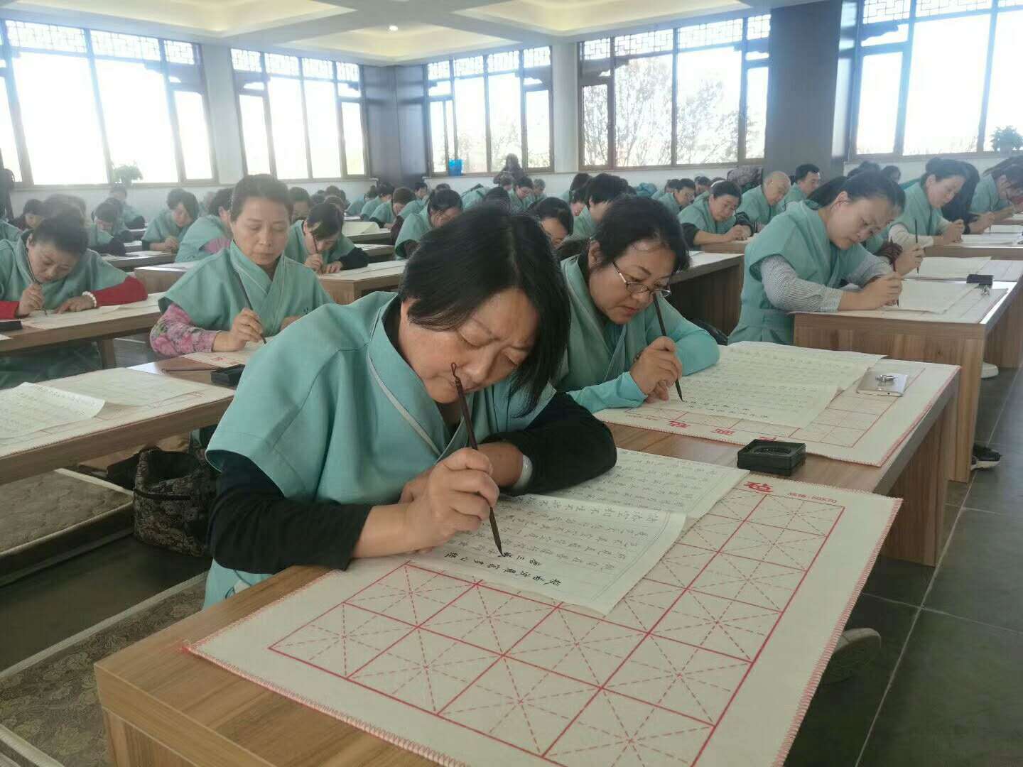 山西榆次大乘寺9月19静心抄经图片欣赏