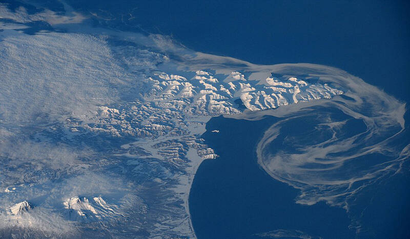 宇航员航拍地球风貌