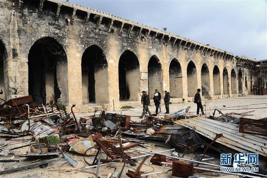 实拍战后叙利亚老城 满目疮痍