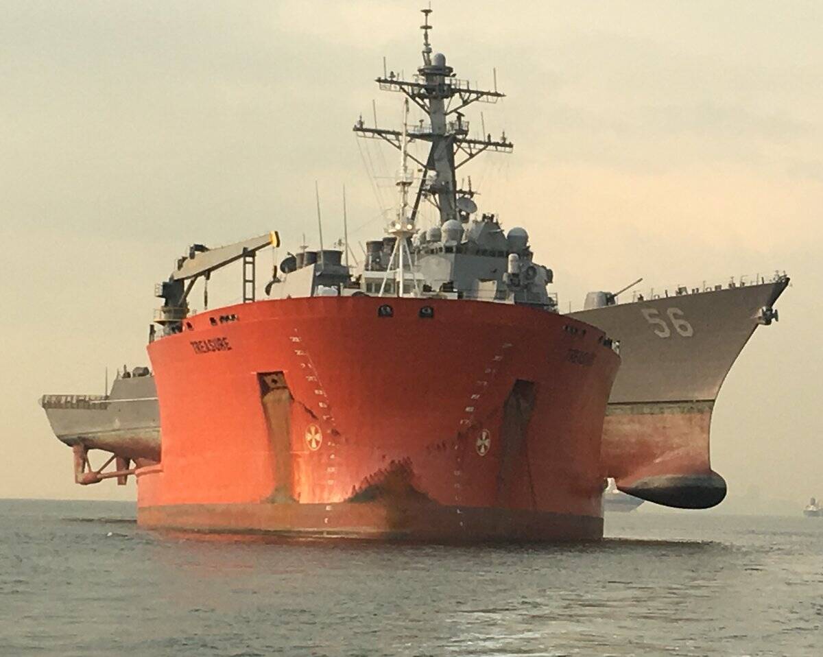 美军就军舰撞船事故惩罚17名美国海军舰员