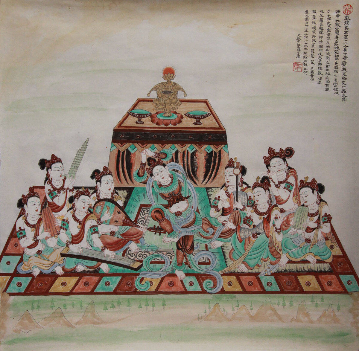 史敦宇的敦煌壁画复原图_手机凤凰网