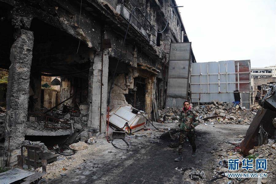 实拍战后叙利亚老城 满目疮痍