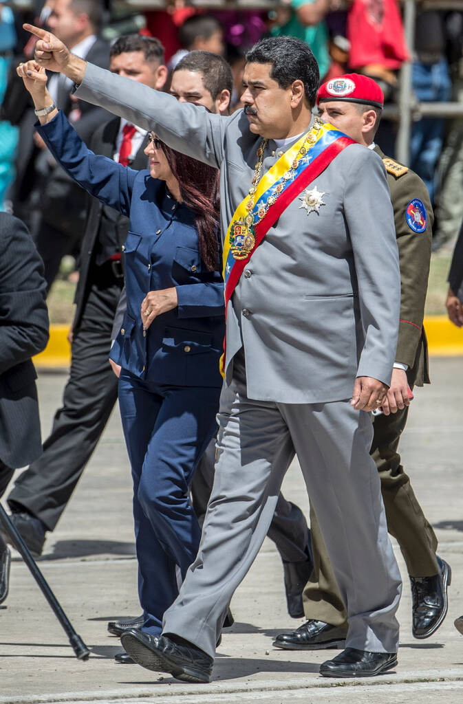 委内瑞拉阅兵式现场