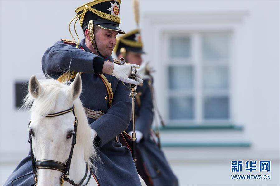 俄罗斯总统警卫团举行2017年度首次换岗仪式