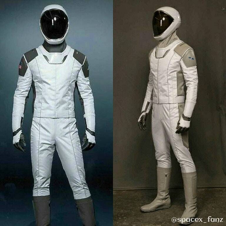 马斯克公布了spacex太空服官方照片