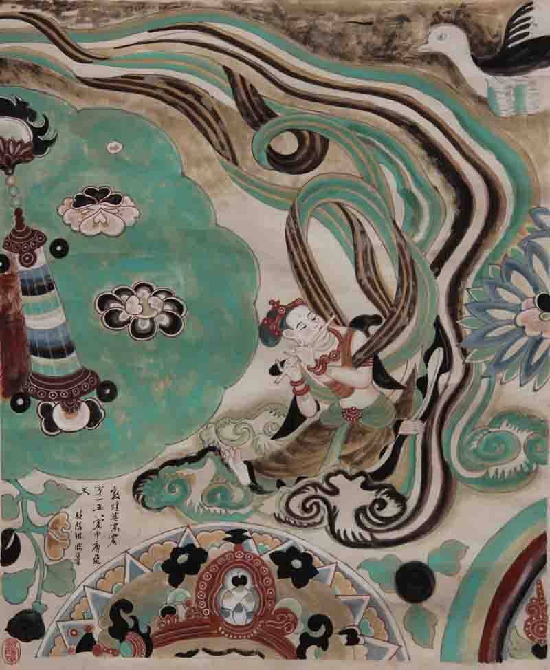 史敦宇的敦煌壁画复原图_手机凤凰网