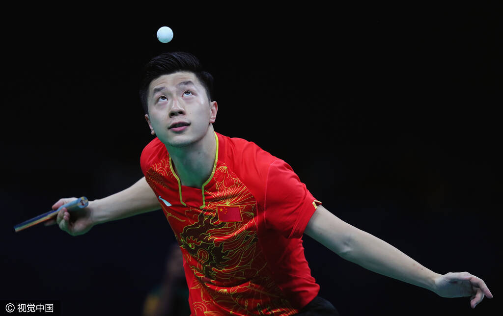 球拍印自己头像?原来你是这样的马龙