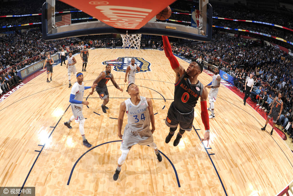 全明星赛-西部胜东部 浓眉狂砍52 10夺mvp