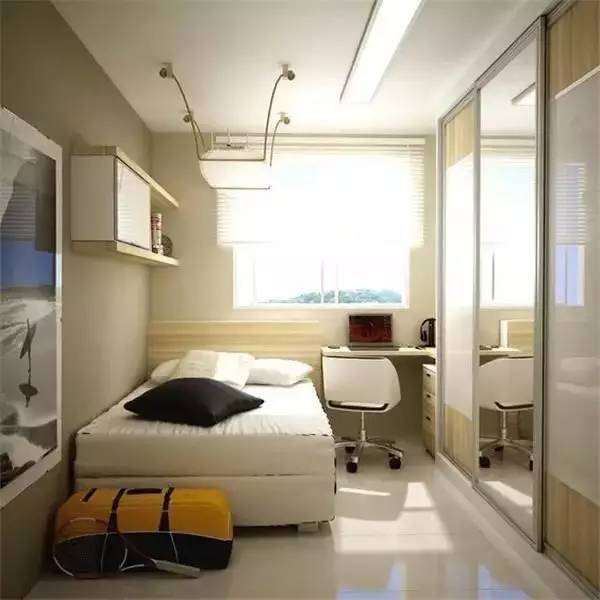小户型想节省空间?卧室书房一体化设计