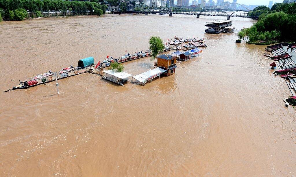 黄河今年第2号洪水出现 兰州段水位上涨