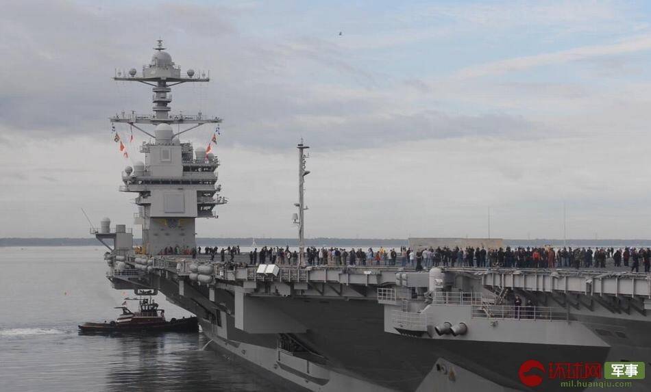 美国福特级航母二号舰下水