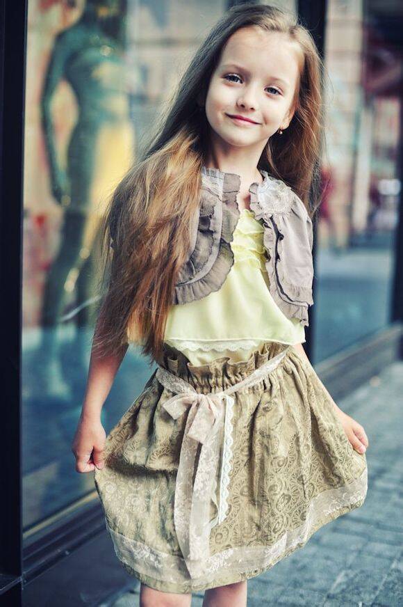 俄罗斯童模百变造型惊艳