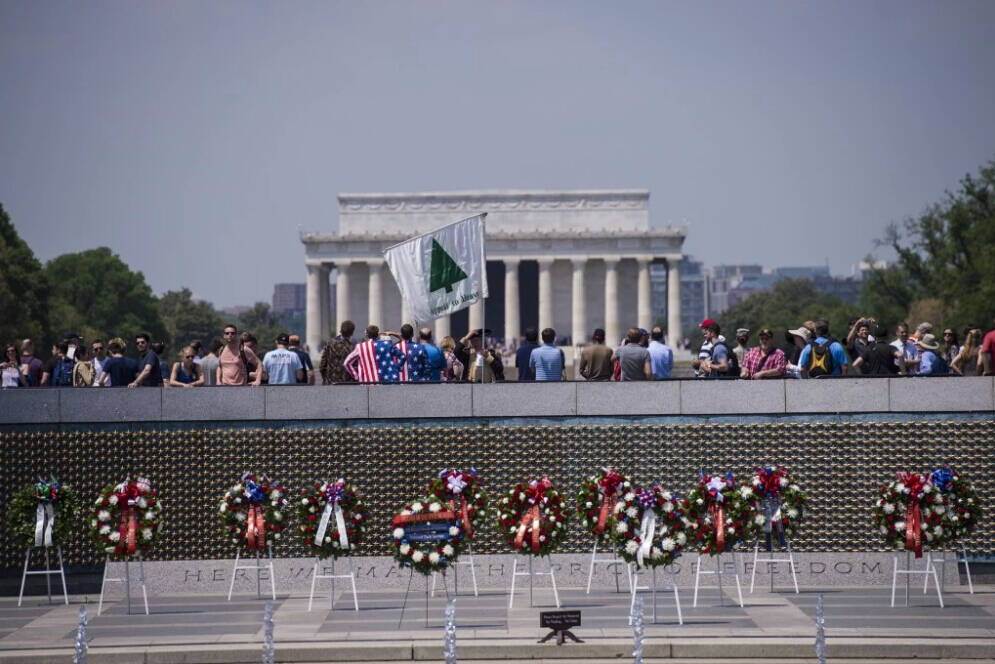 美国华盛顿庆祝胜利日活动现场