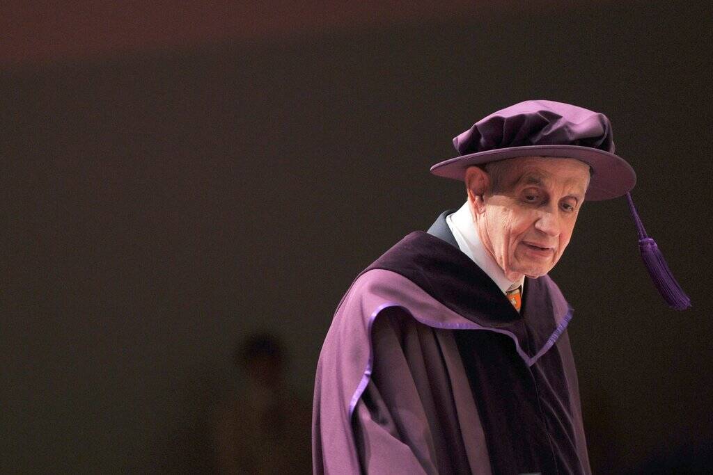 《美丽心灵》男主角原型约翰纳什旧照