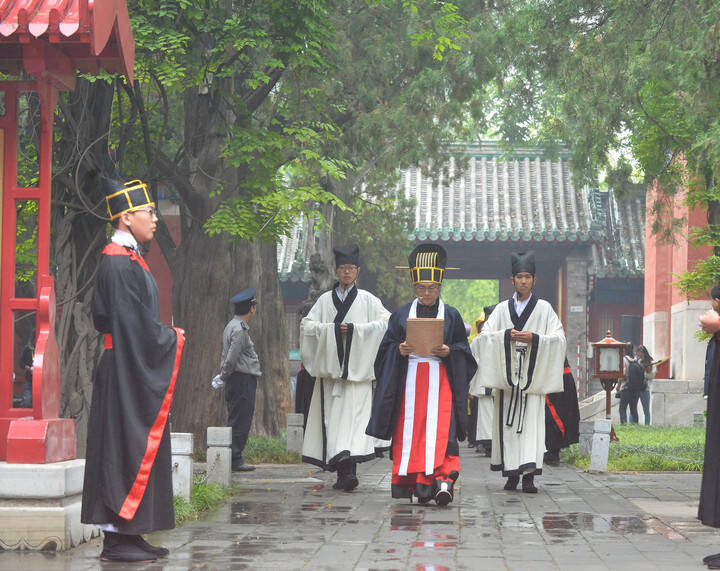 北京國子監孔廟舉行祭孔大典