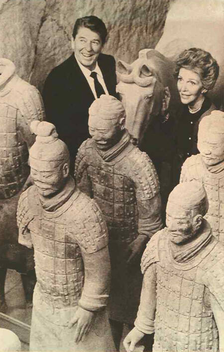 1984年美国总统里根访华 被何震撼_手机凤凰网