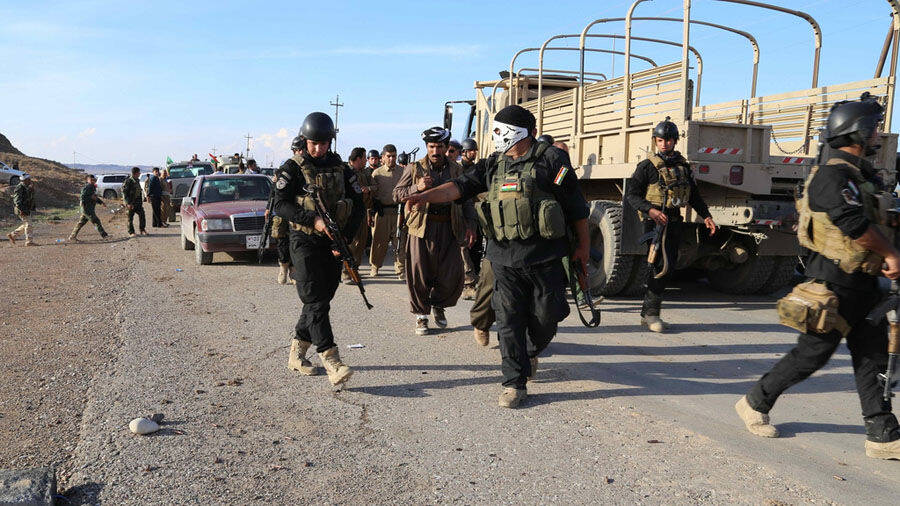 库尔德人进攻is 中国造107炮与煤气罐炸弹同作战