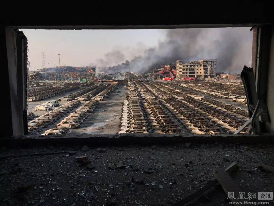 天津大爆炸诡异图片