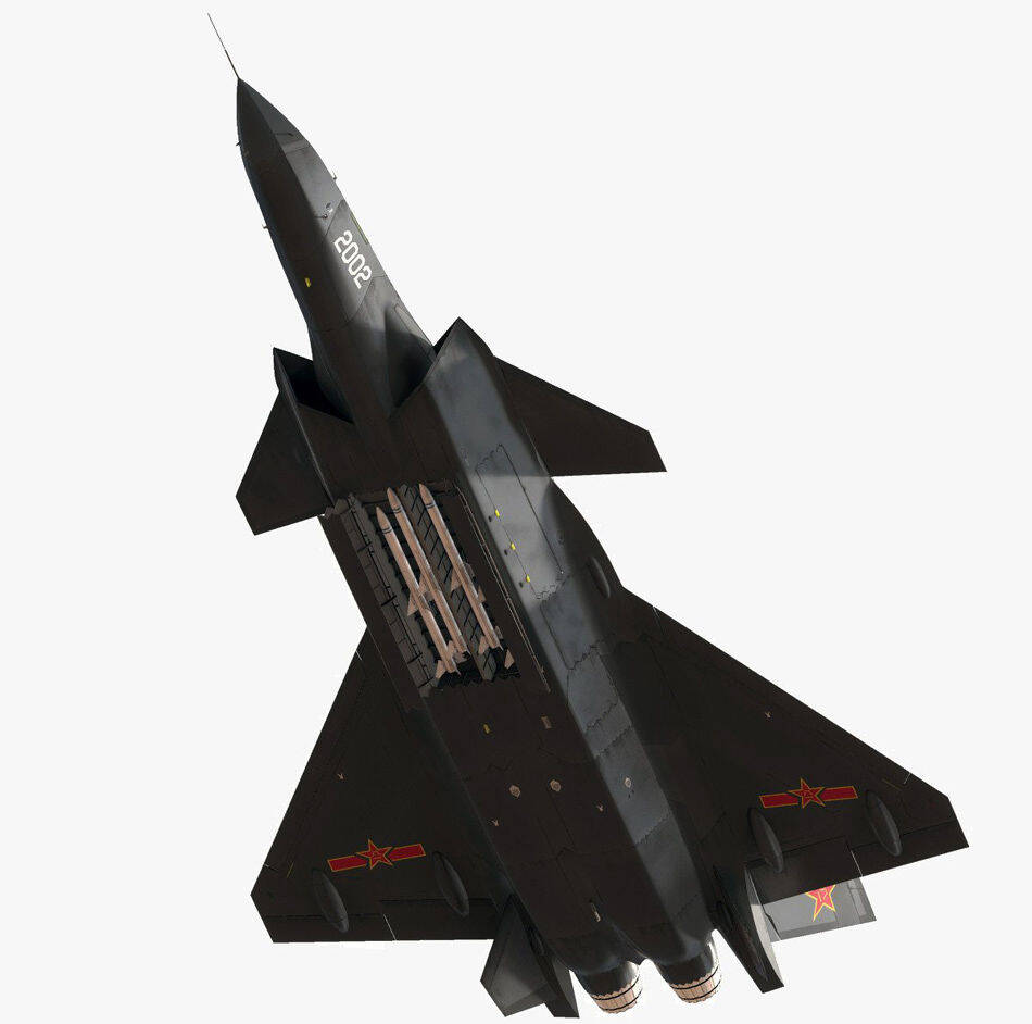 国外知名3d图形工作室首次为2036号歼20战机建模
