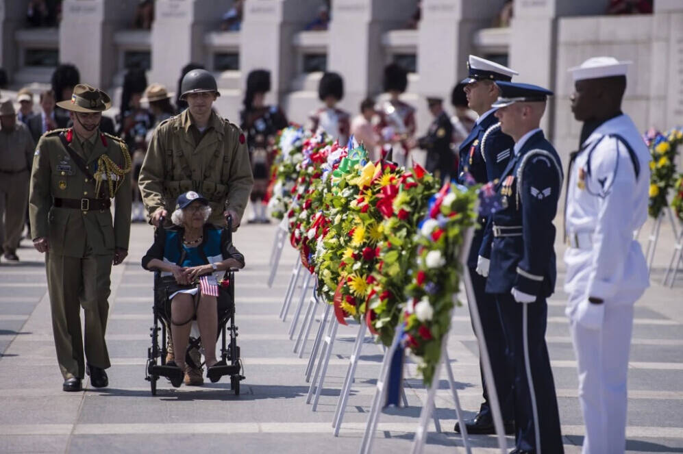 美国华盛顿庆祝胜利日活动现场