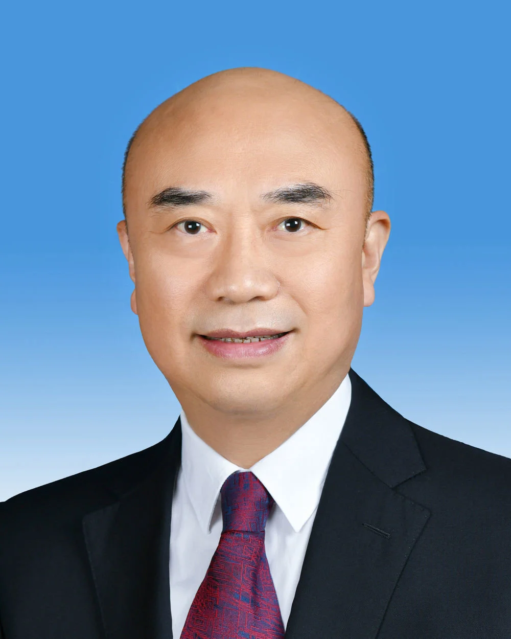 刘国中同志像 新华社发