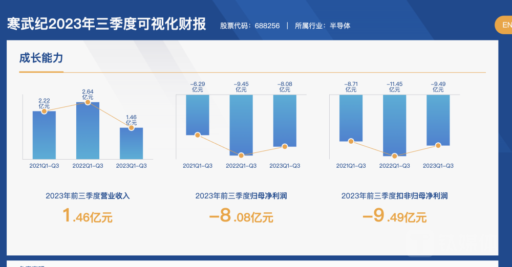 寒武纪财报（图片来源：上交所官网）