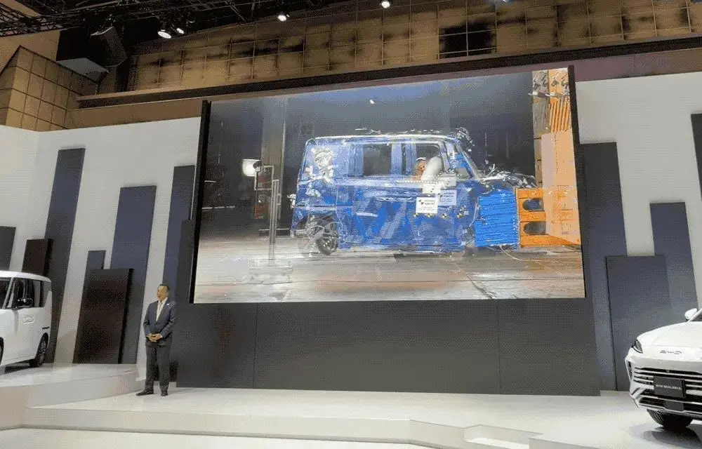 ▲比亚迪电动K-Car Racco碰撞测试