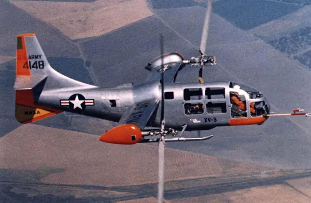 XV-3倾转旋翼机是技术验证机。