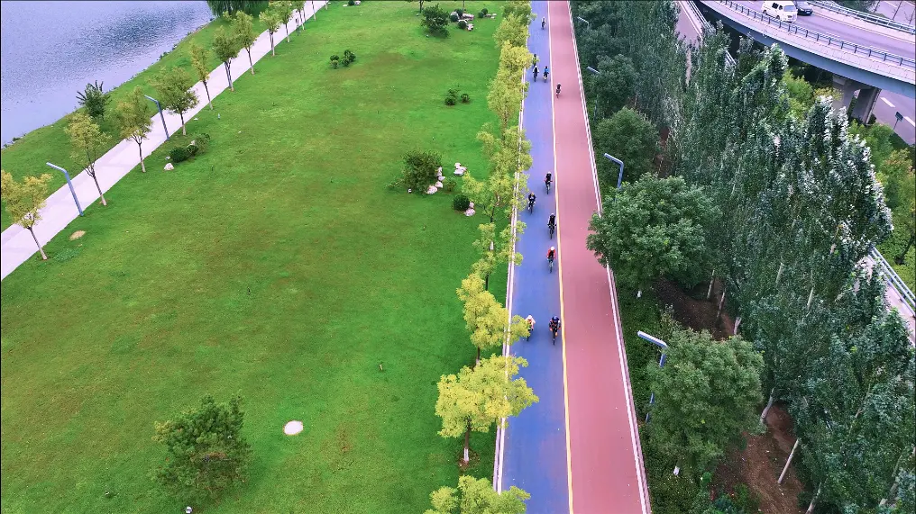太原滨河自行车道于2021年建成投运