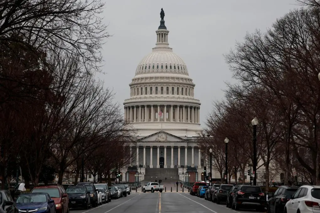这是2023年1月19日在美国首都华盛顿拍摄的国会大厦。新华社发（沈霆摄）