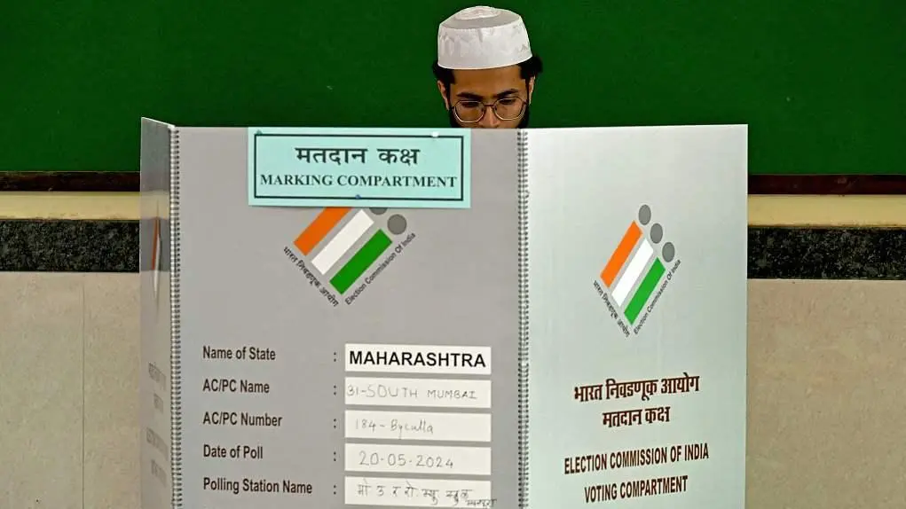 当地时间2024年5月20日，印度，印度开启全国大选的第五阶段投票。 视觉中国 图