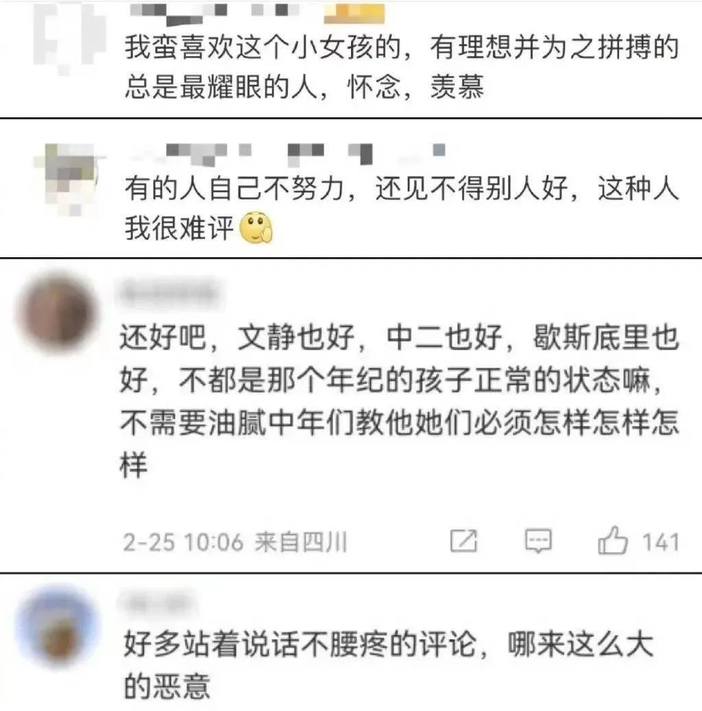 部分网友评论截图