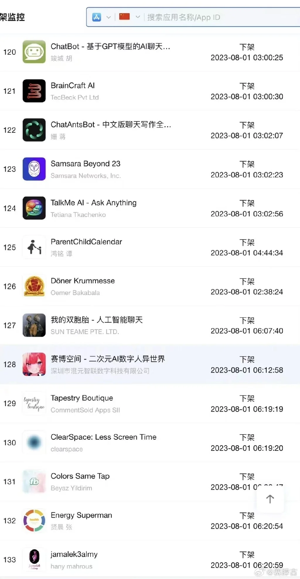 苹果中国区应用商店下架超100款ChatGPT应用