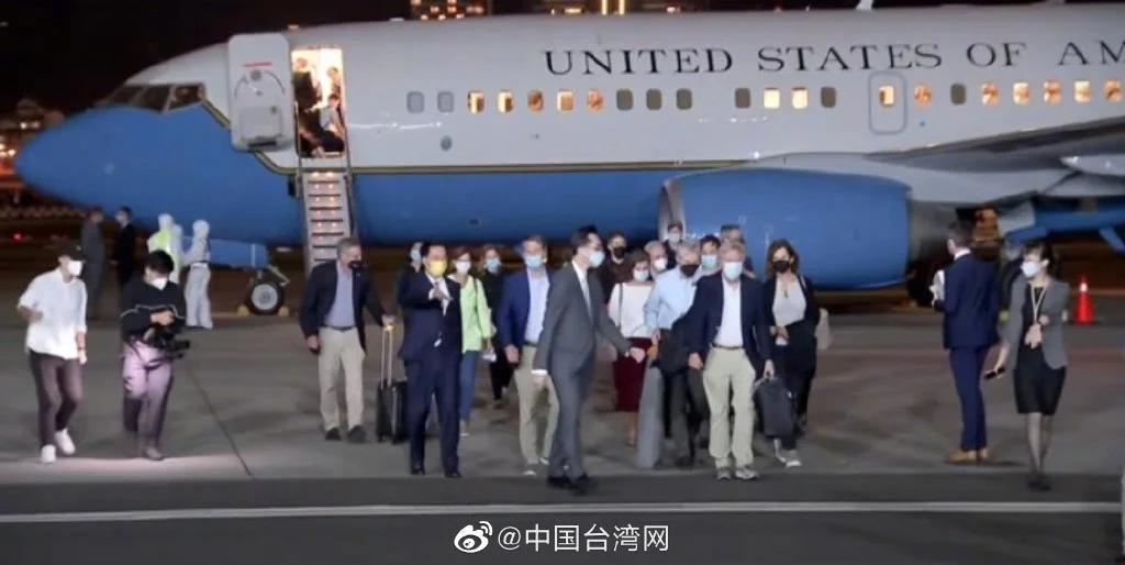 6名美国议员今年4月曾抵台窜访两天（图源：中国台湾网）