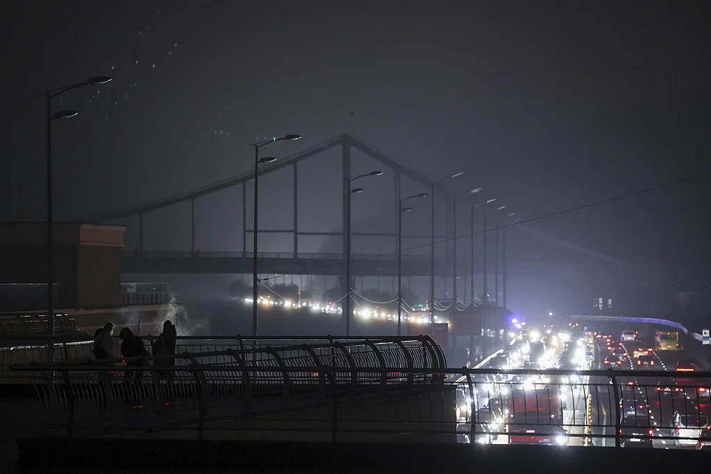 11月5日,乌克兰基辅大规模停电。(视觉中国)