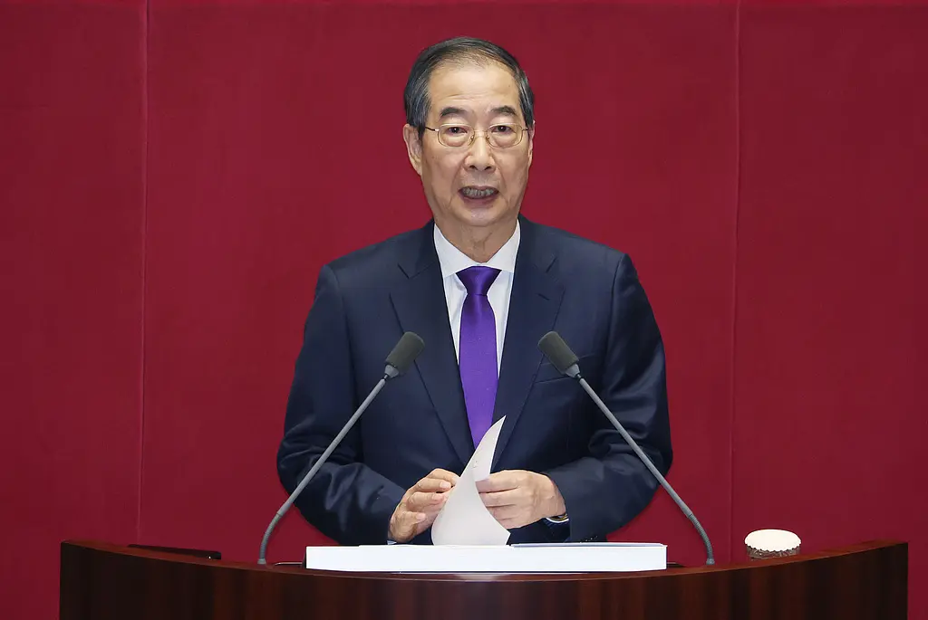 尹锡悦被弹劾后,韩在野党将矛头对准代总统韩德洙