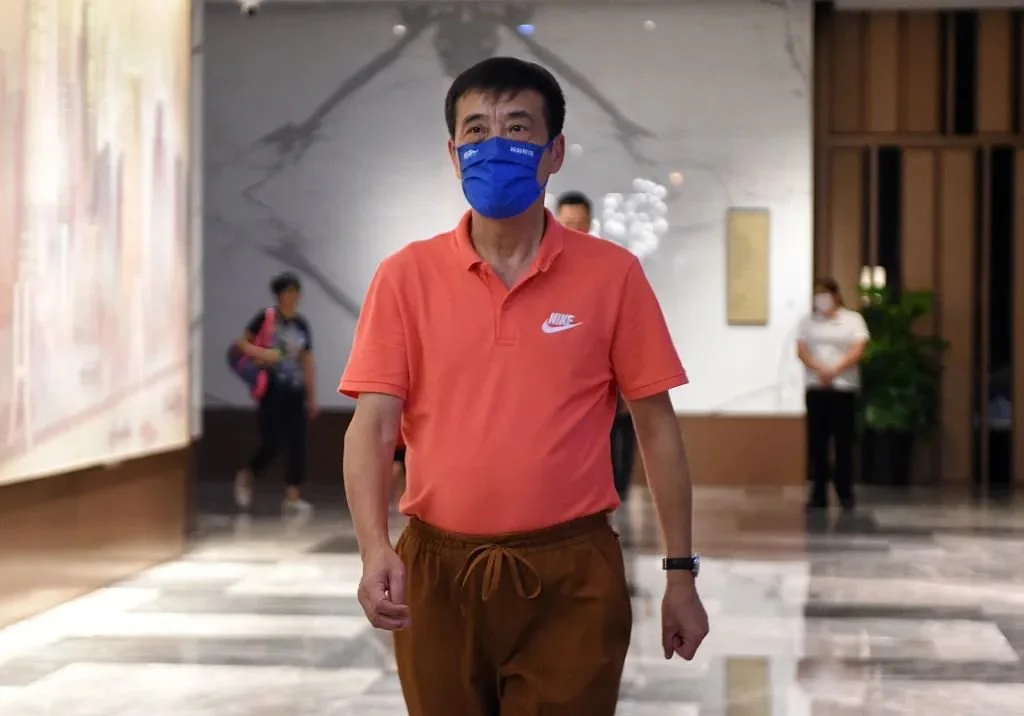 2021年8月25日 陈戌源随国足出征卡塔尔 图/视觉中国