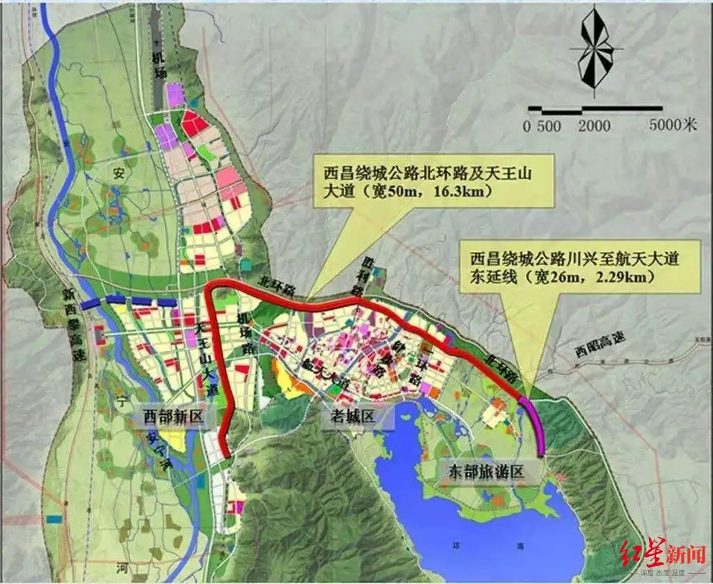 西昌北环线通车试运行，到凉山东五县的过境车辆不用穿城啦插图1