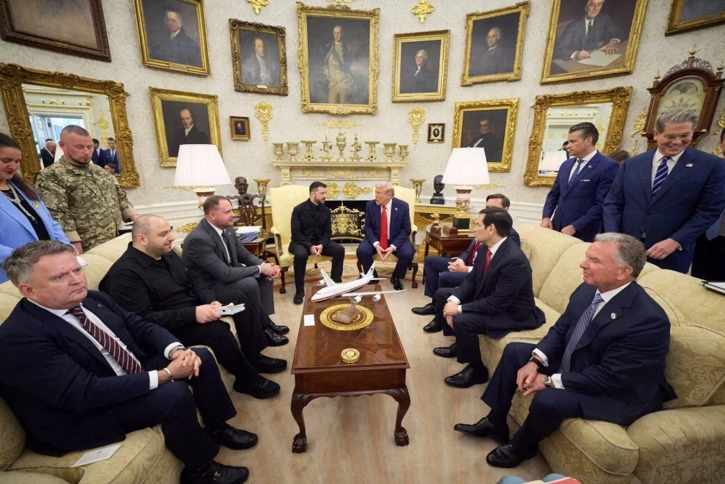 当地时间8月18日,美国总统特朗普与乌克兰总统泽连斯基举行会晤。 IC Photo