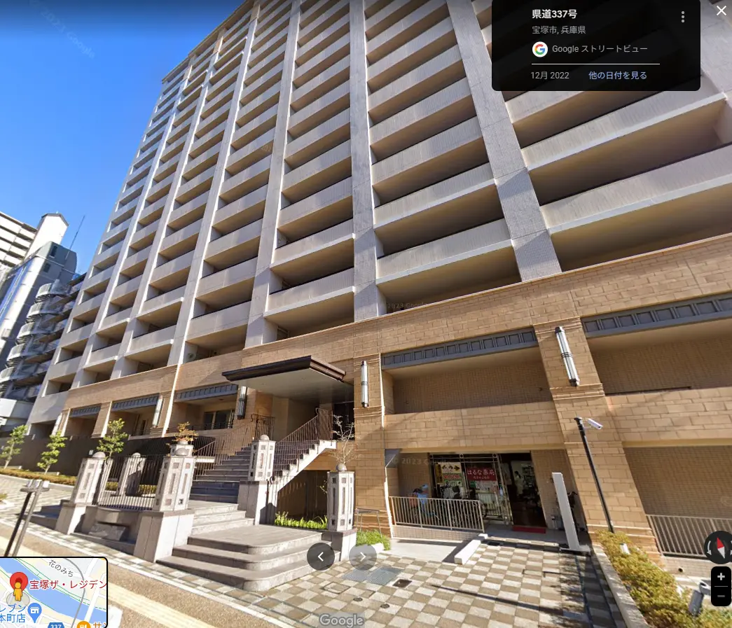 · 姐妹俩居住的高档公寓，总高18层（图源：谷歌地图截图）。