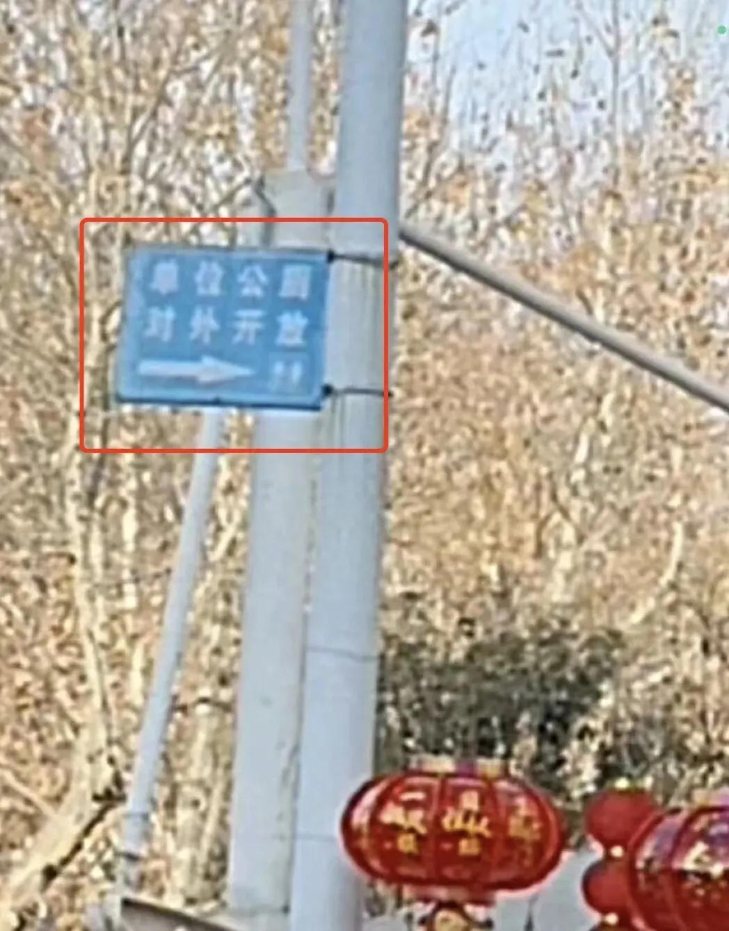 指示牌 图/视频截图