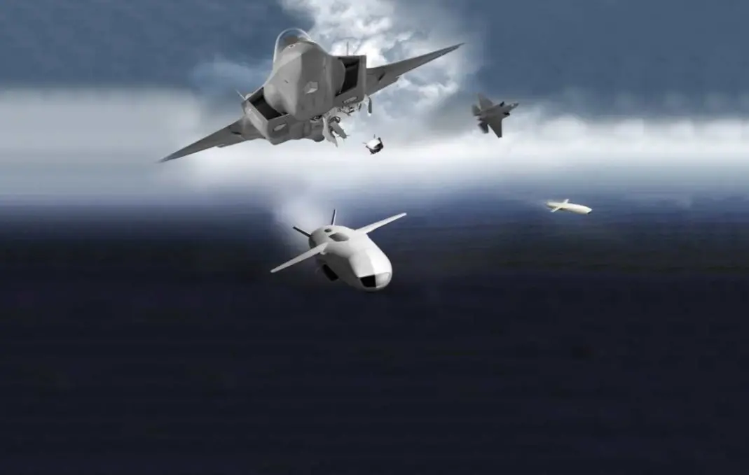 F-35战机发射JSM导弹设想图。