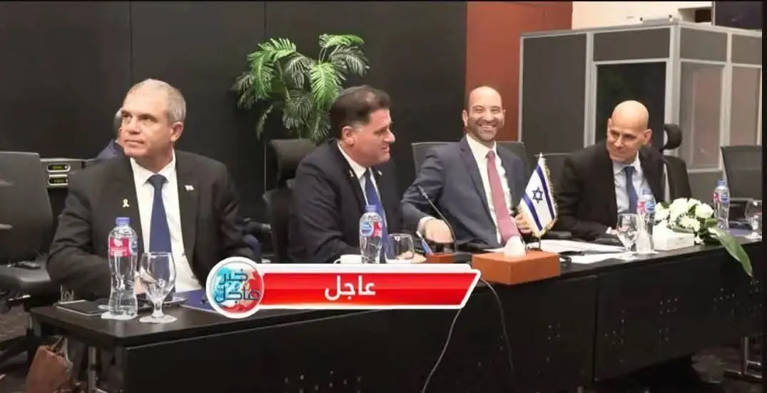 ▎埃及谈判的以色列代表团