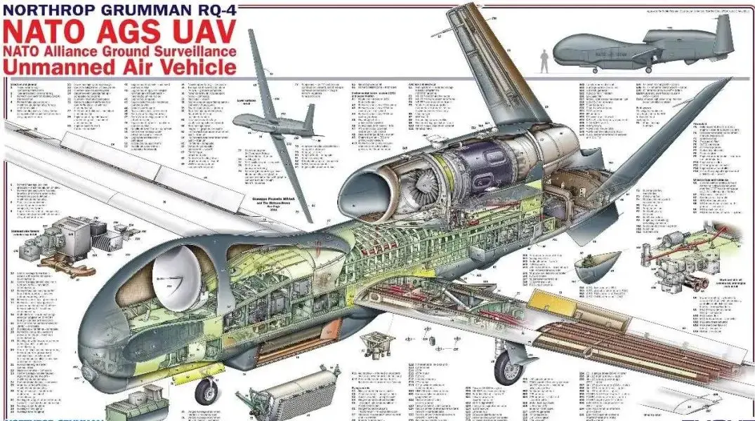 “全球鹰”无人机内部结构图