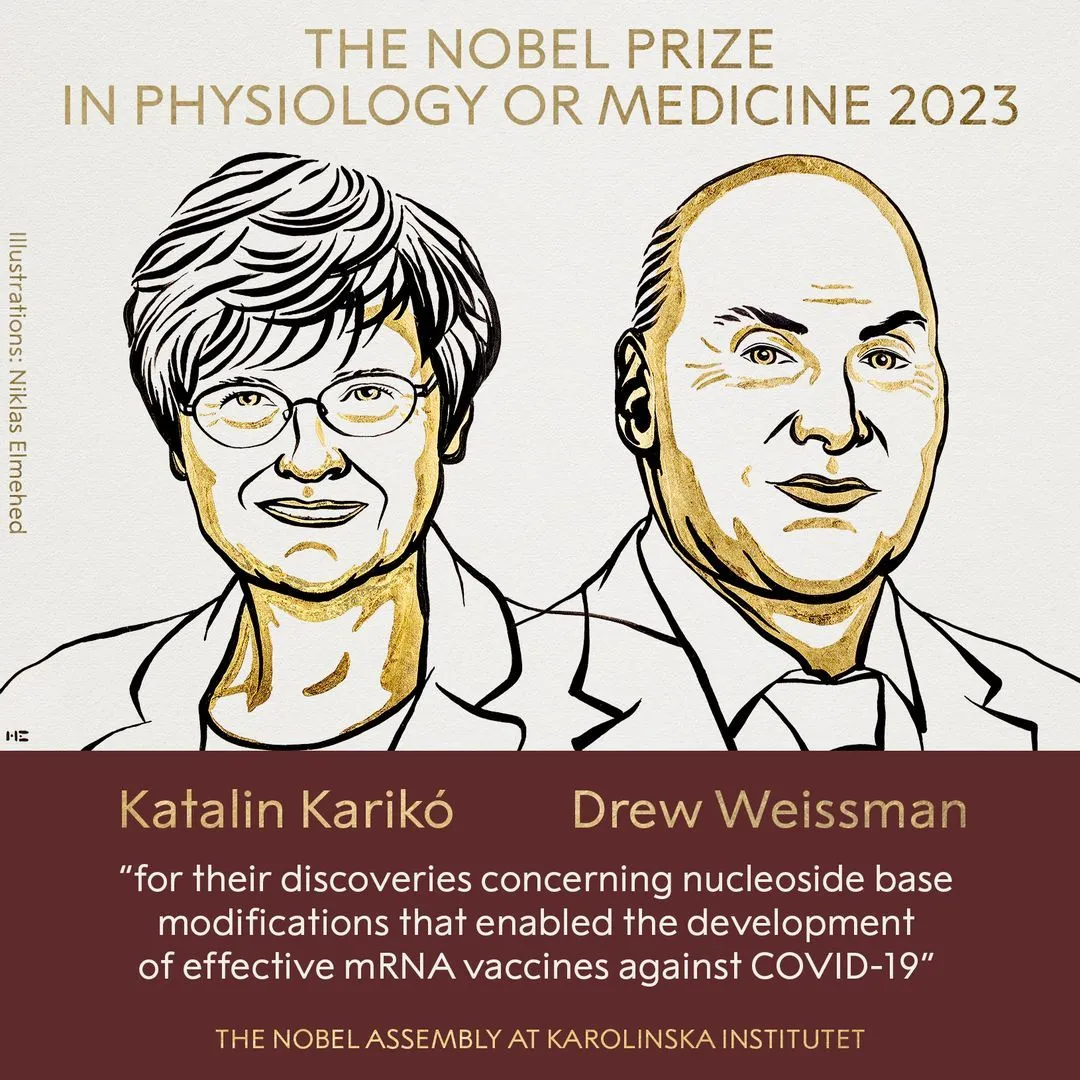 2023年诺贝尔生理学或医学奖”获奖名单揭晓
