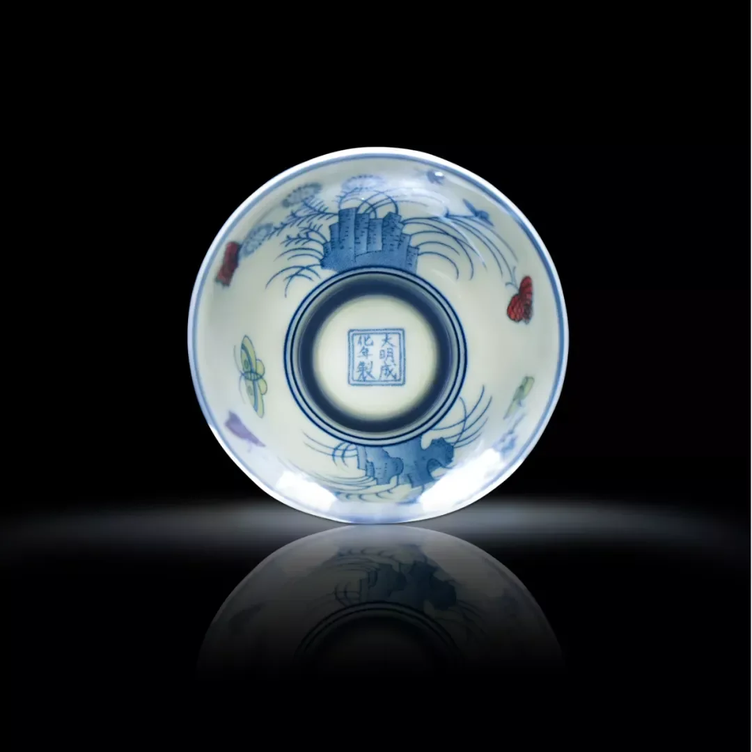 澄今堂】中国美術 唐物 大明成化年製在銘 鬥彩