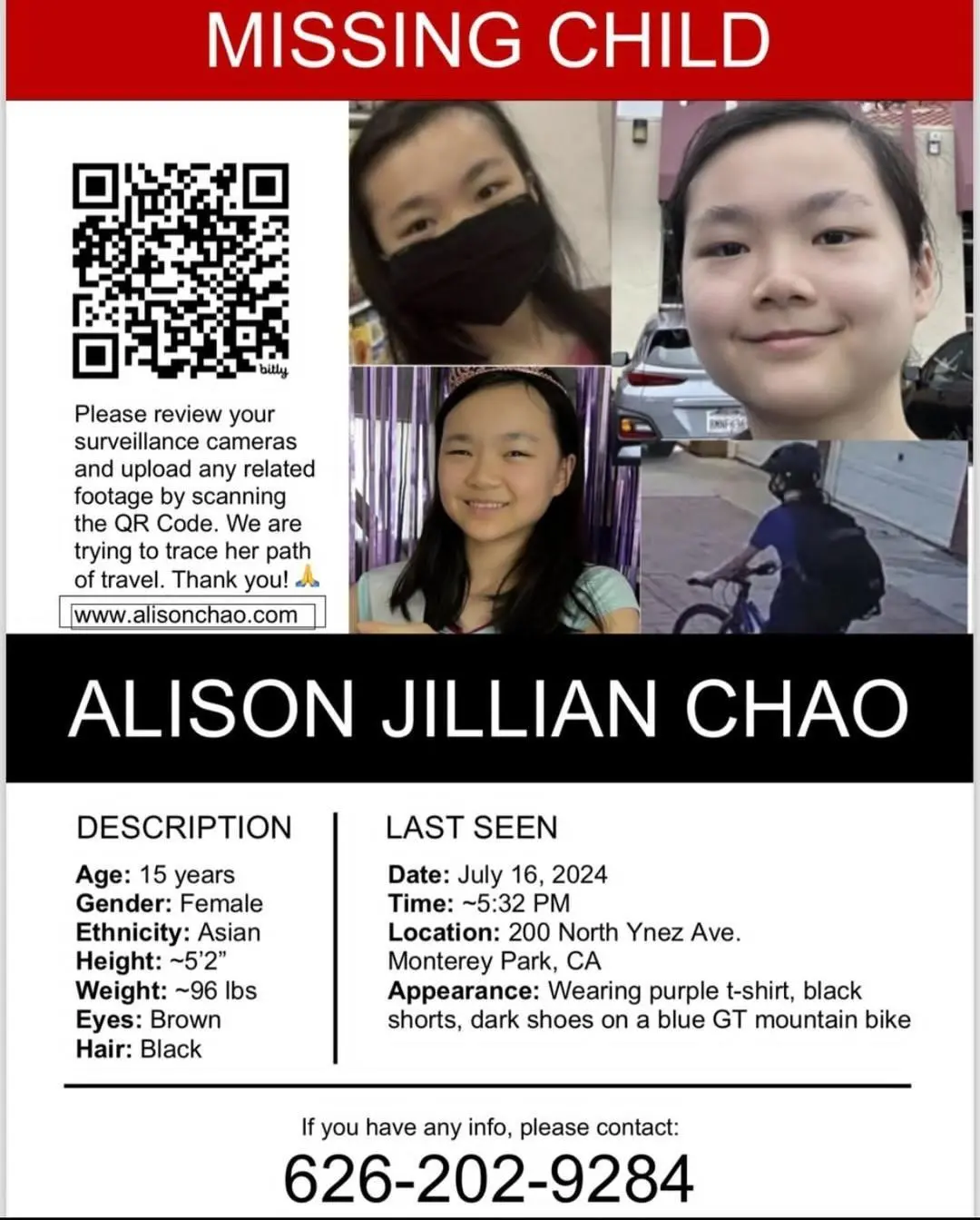 ▲女孩的寻人启事