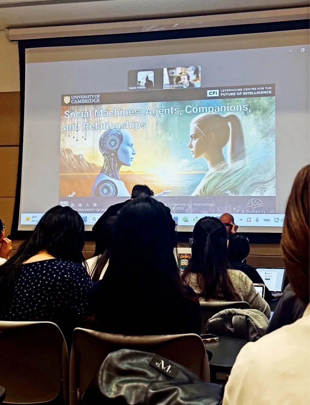 刘月所在的香港大学“人工智能、伦理与社会”课堂。图/受访者提供